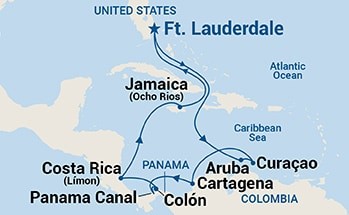 12 dnevno krstarenje Panama kanalom uz Kostariku i Karibe sa brodom Carribean i Emerald Princess