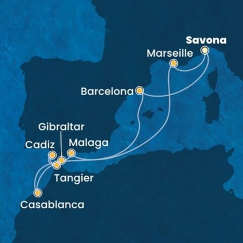 Costa diadema – krstarenje zapadnim mediteranom Polazak 08.10.2025