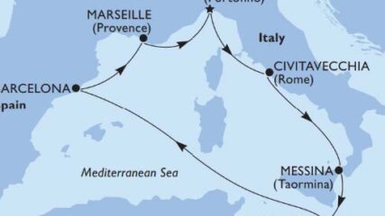 Grupni polazak na krstarenje zapadnim Mediteranom brodom MSC World Europa