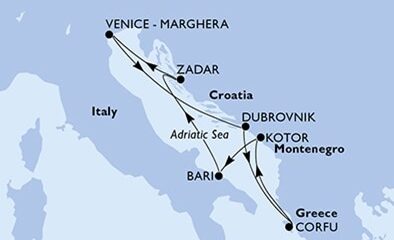 Krstarenje Istočnim Mediteranom Brodom MSC Opera
