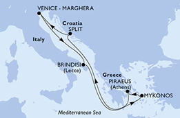 Jesensko Krstarenje Do Mykonosa I Atene Brodom MSC Armonia