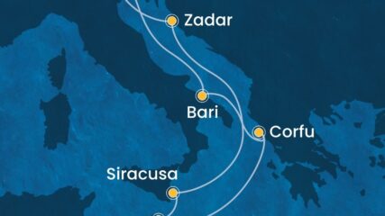 Krstarenje istočnim Mediteranom brodom COSTA DELIZIOSA 1. svibnja – praznik rada 2026.