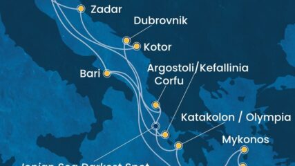 Italija, Grčka, Hrvatska, Crna Gora 15 dnevno krstarenje brodom COSTA DELIZIOSA