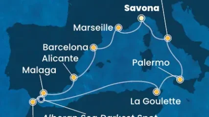 Krstarenje zapadnim Mediteranom brodom COSTA TOSCANA