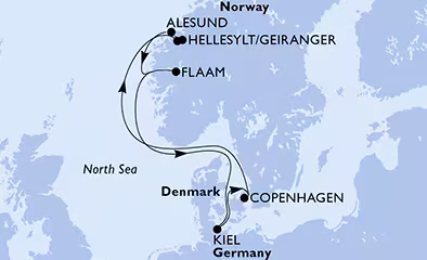 GRUPNO KRSTARENJE – DANSKA, NJEMAČKA I NORVEŠKI FJORDOVI brodom MSC EURIBIA